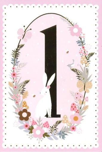 Picture of 1ST BIRTHDAY CARD PINK